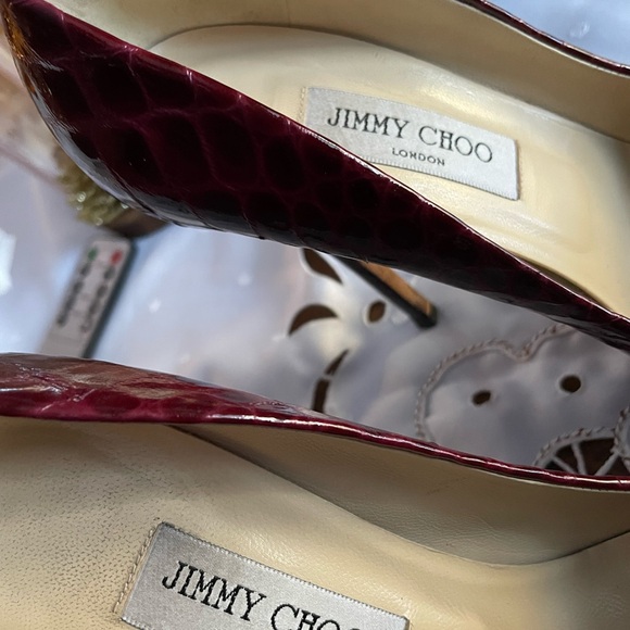 Croc-Embossed Heels - Picture 9 of 12